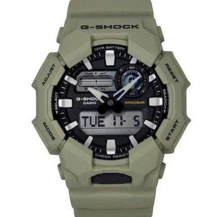 Casio G-Shock Analog Digital Bio-Based Resin Strap Quadrante Nero Quarzo GA-010-5A 200M Orologio da Uomo