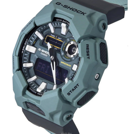 Orologio da uomo Casio G-Shock analogico digitale con cinturino in tessuto e quadrante blu al quarzo GA-010CE-2A 200M