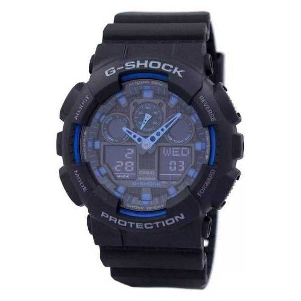 Orologio da uomo Casio G-Shock World Time Alarm GA-100-1A2 GA-100
