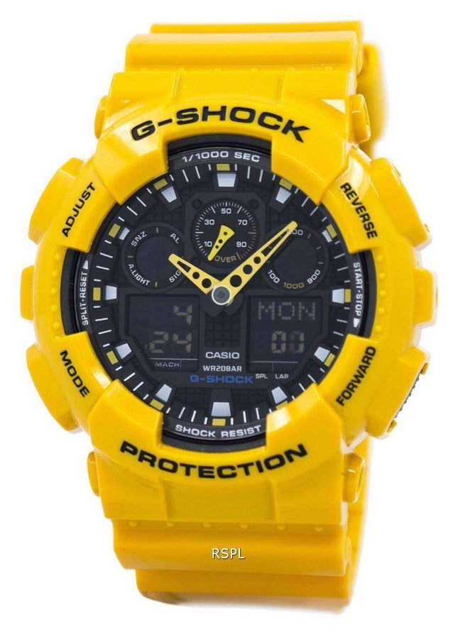 Orologio da uomo Casio G-Shock GA-100A-9ADR GA100A-9ADR con indicatore di velocità