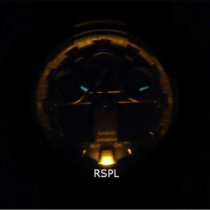 Orologio da uomo Casio G-Shock analogico digitale quadrante blu al quarzo GA-100BP-1A GA100BP-1 200M
