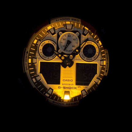 Orologio da uomo Casio G-Shock bianco e nero analogico digitale GA-100BW-1A GA100BW-1A