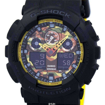 Orologio da uomo Casio G-Shock resistente agli urti World Time analogico digitale GA-100BY-1A GA100BY-1A