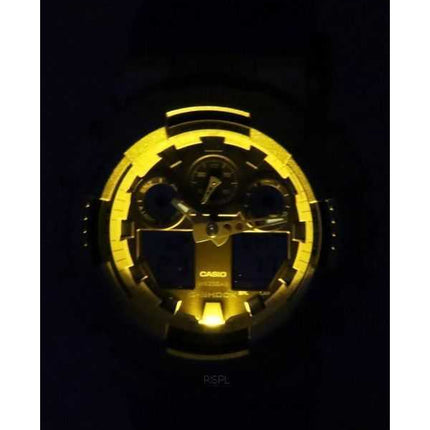 Orologio da uomo Casio G-Shock Euphoria analogico digitale cinturino in resina blu quadrante viola al quarzo GA-100EU-8A2 200M