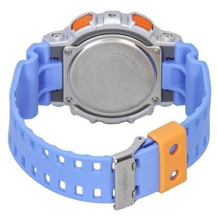 Orologio da uomo Casio G-Shock Euphoria analogico digitale cinturino in resina blu quadrante viola al quarzo GA-100EU-8A2 200M