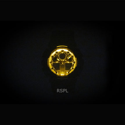 Orologio da uomo Casio G-Shock con cinturino in resina, analogico digitale, quadrante oro, al quarzo GA-100GGB-1A9, 200 m