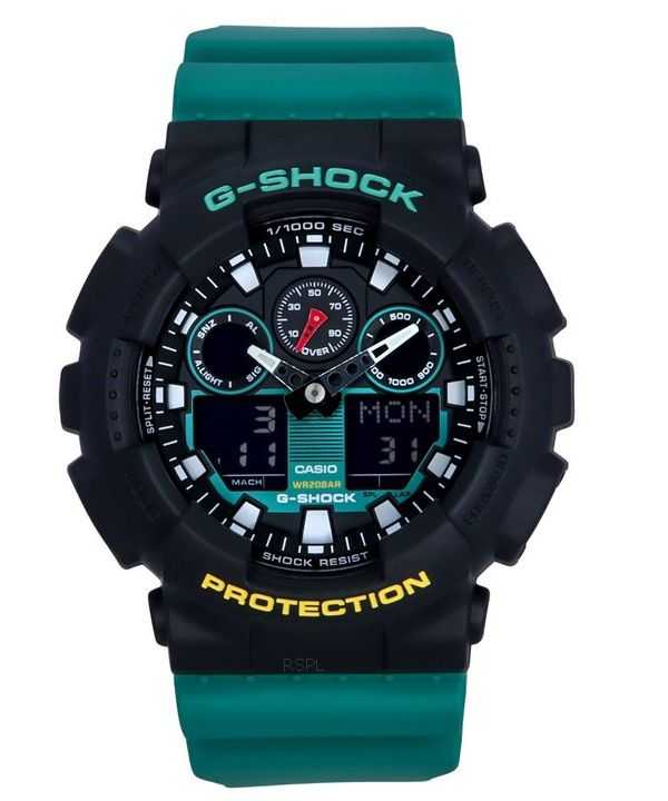 Orologio da uomo Casio G-Shock Mix Tape analogico digitale in edizione limitata al quarzo GA-100MT-1A3 200M