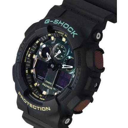 Orologio da uomo Casio G-Shock analogico digitale cinturino in resina quadrante multicolore quarzo GA-100RC-1A 200M
