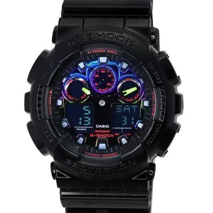 Orologio da uomo Casio G-Shock Virtual Rainbow analogico digitale al quarzo GA-100RGB-1A GA100RGB-1 200M
