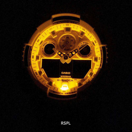 Orologio da uomo Casio G-Shock GA-100RS-4A GA100RS-4A Cronografo al quarzo 200M