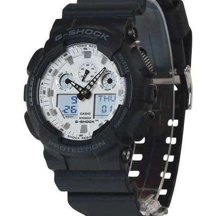 Casio G-Shock Analog Digital Resin Strap Quadrante Bianco Quarzo GA-100WD-1A 200M Orologio da Uomo