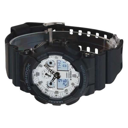 Casio G-Shock Analog Digital Resin Strap Quadrante Bianco Quarzo GA-100WD-1A 200M Orologio da Uomo