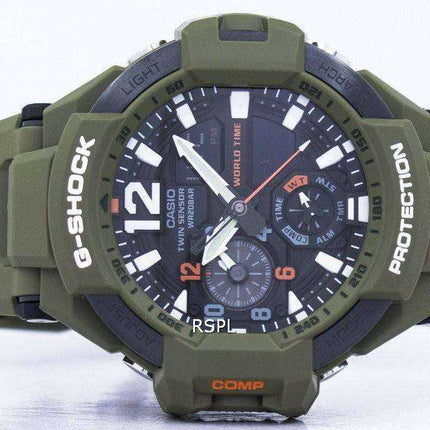 Casio G-Shock Gravitymaster Analogico Digital Twin Sensor World Time GA-1100KH-3A GA1100KH-3A Orologio da uomo