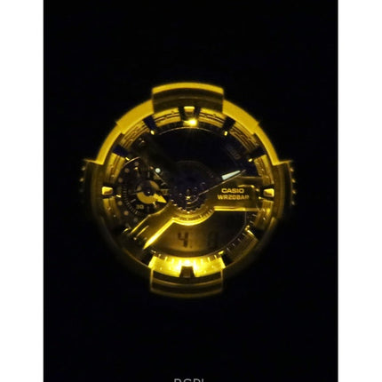 Orologio da uomo Casio G-Shock analogico digitale in resina a base biologica con quadrante blu al quarzo GA-110AS-5A 200M