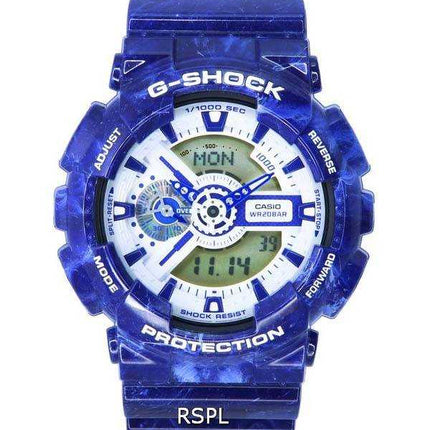 Orologio da uomo Casio G-Shock in porcellana analogico digitale al quarzo GA-110BWP-2A GA110BWP-2 200M