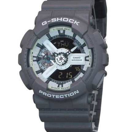 Casio G-Shock Hidden Glow Series Analog Digital Resin Strap Grey Dial Quartz Orologio da uomo GA-110HD-8A 200M