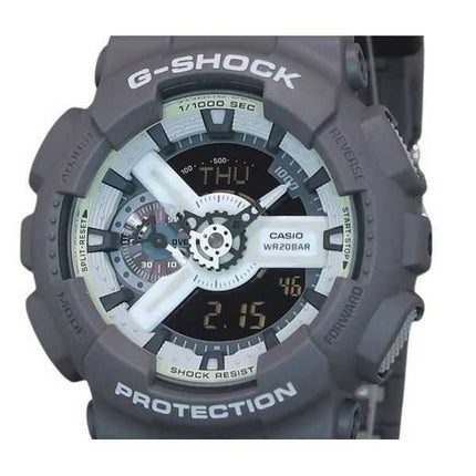 Casio G-Shock Hidden Glow Series Analog Digital Resin Strap Grey Dial Quartz Orologio da uomo GA-110HD-8A 200M