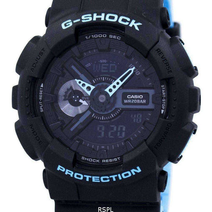 Casio G-Shock Shock Resistant World Time Alarm Orologio analogico digitale GA-110LN-1A GA110LN-1A Orologio da uomo