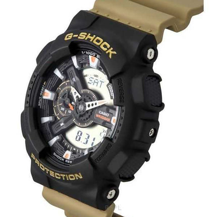 Casio G-Shock Analog Digital Resin Strap Black Dial Quartz GA-110TU-1A5 200M Orologio da uomo