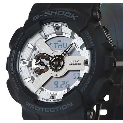 Casio G-Shock Analog Digital Resin Strap Quadrante Bianco Quarzo GA-110WD-1A 200M Orologio da Uomo