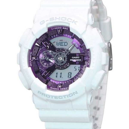 Orologio da uomo Casio G-Shock Collezione stagionale 2023 analogico digitale viola quadrante al quarzo GA-110WS-7A 200M