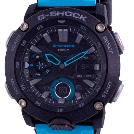 Orologio da uomo Casio G-Shock standard analogico digitale con anima in carbonio GA-2000-1A2 GA2000-1A2 200M