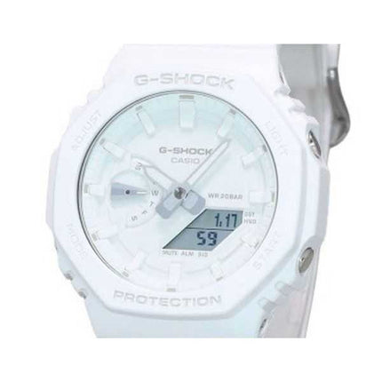 Casio G-Shock Tone-on-Tone Analog Digital Resin Strap White Dial Quartz GA-2100-7A7 Orologio da uomo