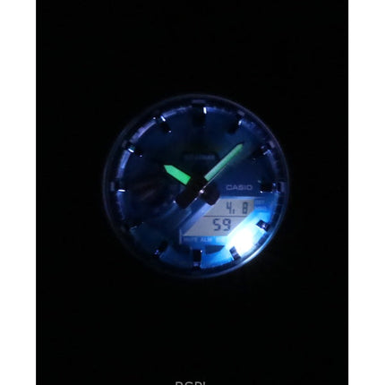 Orologio da uomo Casio G-Shock analogico digitale con cinturino in resina a base biologica, quadrante blu, al quarzo GA-2100AS-5A 200M