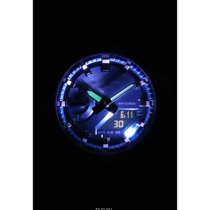 Orologio Casio G-Shock analogico digitale con cinturino in resina e quadrante blu al quarzo GA-2100BM-7A2 200M unisex