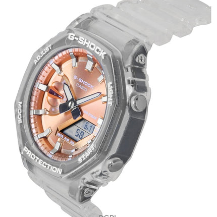 Orologio Casio G-Shock analogico digitale con cinturino in resina e quadrante in bronzo al quarzo GA-2100BM-7A5 200M unisex