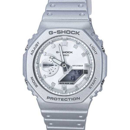 Casio G-Shock Analog Digital Retrofuture Series Orologio da uomo al quarzo argento metallizzato GA-2100FF-8A 200M