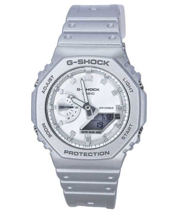 Casio G-Shock Analog Digital Retrofuture Series Orologio da uomo al quarzo argento metallizzato GA-2100FF-8A 200M