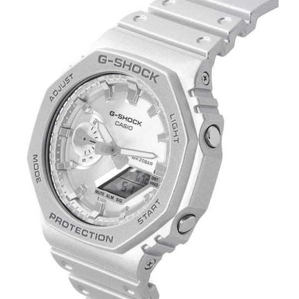 Casio G-Shock Analog Digital Retrofuture Series Orologio da uomo al quarzo argento metallizzato GA-2100FF-8A 200M
