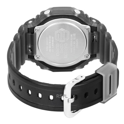 Orologio da uomo Casio G-Shock analogico digitale con cinturino in resina e quadrante blu al quarzo GA-2100FLS-8A2 200M