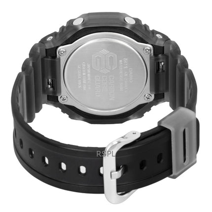 Orologio da uomo Casio G-Shock analogico digitale con cinturino in resina e quadrante arancione al quarzo GA-2100FLS-8A4 200M