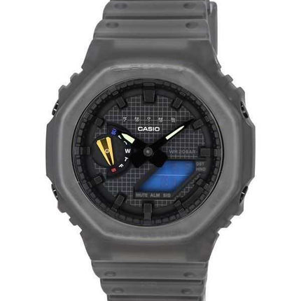 Orologio da uomo Casio G-Shock FUTUR collaborazione analogico digitale scheletro grigio quarzo GA-2100FT-8A 200M