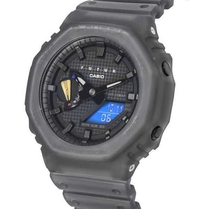 Orologio da uomo Casio G-Shock FUTUR collaborazione analogico digitale scheletro grigio quarzo GA-2100FT-8A 200M