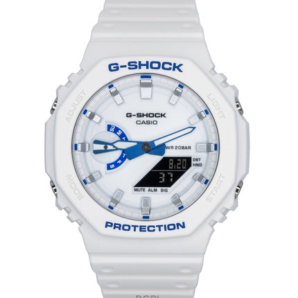 Orologio da uomo Casio G-Shock analogico digitale con cinturino in resina e quadrante bianco al quarzo GA-2100HDS-7A1 200M