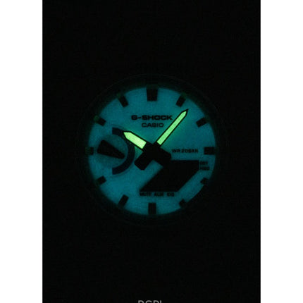 Orologio da uomo Casio G-Shock analogico digitale con cinturino in resina e quadrante bianco al quarzo GA-2100HDS-7A 200M