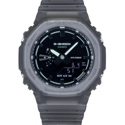 Orologio da uomo Casio G-Shock analogico digitale con cinturino in resina e quadrante nero al quarzo GA-2100K-1A 200M