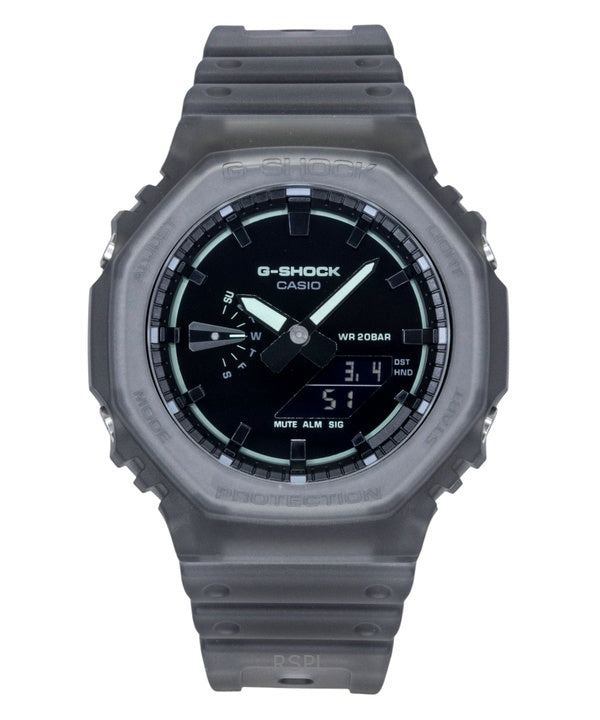 Orologio da uomo Casio G-Shock analogico digitale con cinturino in resina e quadrante nero al quarzo GA-2100K-1A 200M