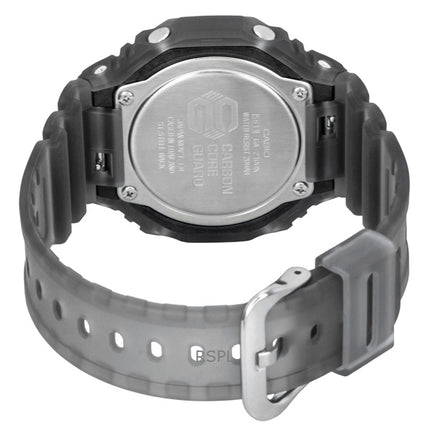 Orologio da uomo Casio G-Shock analogico digitale con cinturino in resina e quadrante nero al quarzo GA-2100K-1A 200M
