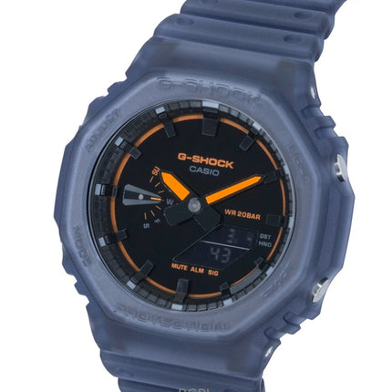 Orologio da uomo Casio G-Shock analogico digitale con cinturino in resina e quadrante nero al quarzo GA-2100K-2A 200M