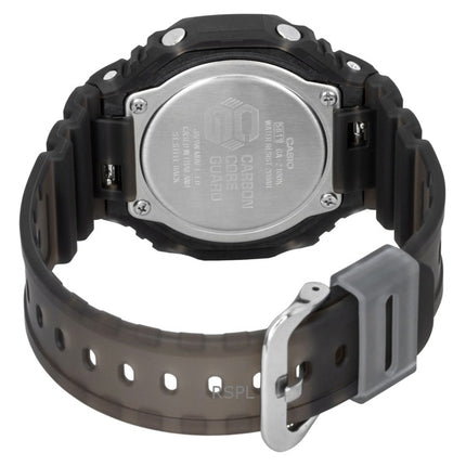Orologio da uomo Casio G-Shock analogico/digitale con cinturino in resina, quadrante nero, movimento al quarzo, modello GA-2100K-5A, impermeabile fino a 200 metri.
