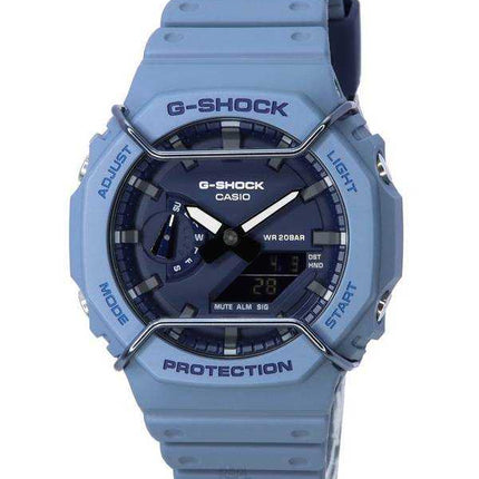 Casio tono su tono G-Shock analogico digitale blu quadrante cromatico quarzo GA-2100PT-2A GA2100PT-2 200M orologio da uomo