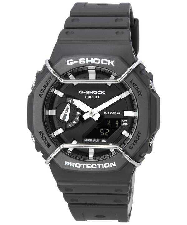 Casio tono su tono G-Shock analogico digitale quadrante nero quarzo GA-2100PTS-8A GA2100PTS-8 200M orologio da uomo