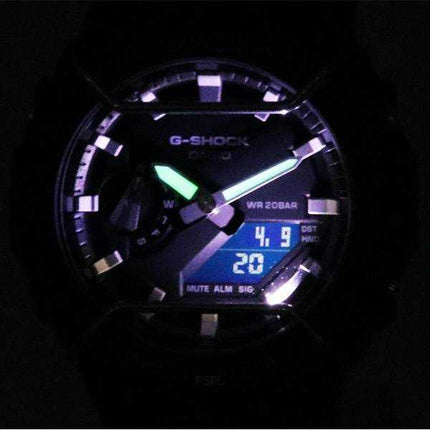 Casio tono su tono G-Shock analogico digitale quadrante nero quarzo GA-2100PTS-8A GA2100PTS-8 200M orologio da uomo