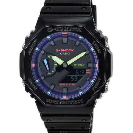 Orologio da uomo Casio G-Shock Virtual Rainbow analogico digitale al quarzo GA-2100RGB-1A GA2100RGB-1 200M