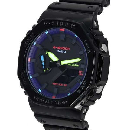 Orologio da uomo Casio G-Shock Virtual Rainbow analogico digitale al quarzo GA-2100RGB-1A GA2100RGB-1 200M