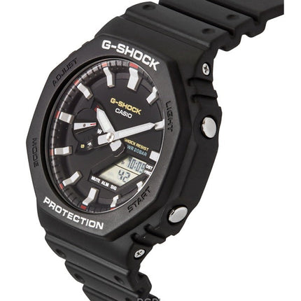 Orologio da uomo Casio G-Shock analogico digitale con cinturino in resina a base biologica, quadrante nero, al quarzo GA-2100RL-1A 200M